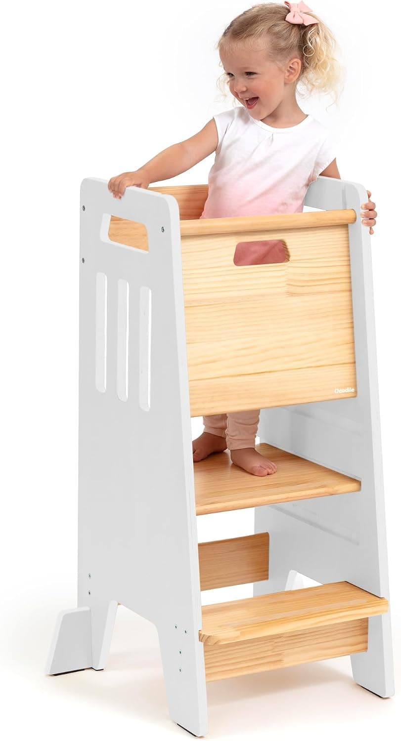Toddler Tower with Sliding Door